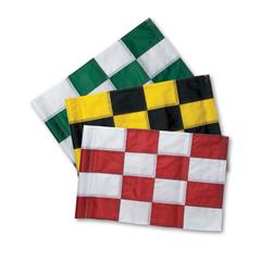 Green & White Checkered Flag, Set of 9 Tube Style PA8562